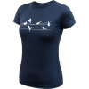 Dámské merino triko SENSOR Merino Active Songbirds modré Velikost: S, Barva: Modrá