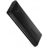 AXAGON box na M.2 NVMe SSD / EEM2-UB2 / USB-C / USB 3.2 Gen2 / čierny / kábel 20cm USB-C na USB-C