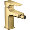 Hansgrohe 32520990 METROPOL bidetová batéria s odtokovou súpravou Push-Open, leštený vzhľad zlata