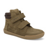 Detské zimné topánky barefoot Develab - Mid Boot 2 WP Kaki Nubuck zelene