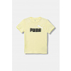 Detské bavlnené tričko Puma ESS 2 COLOR No.1 Logo Tee 685778 žltá 116