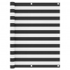 Balkónová zástěna antracitová a bílá 120x600 cm oxfordská látka Antracitová 134887
