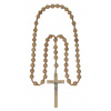 Ruženec dekoratívny (RKZ025) drevo + šnúrka - prírodný