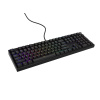 Herní mechanická klávesnice Genesis THOR 404/RGB/Gateron Yellow Pro/Drátové USB-A/US layout/Černá