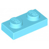 3023 Medium Azure Plate 1 x 2 (Střední azurová deska 1 x 2)