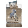 Obojstranné bavlnené obliečky Carbotex Biely Kôň, 140/200+70/90, NL235043