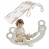 Hojdačka, hojdačka + šmýkačka - Montessori MDF BIELA 85 cm darček na prvé narodeniny