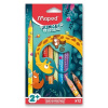 MAPED Jungle Fever Jumbo, pastelky, trojhranné (12 farieb)