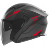 přilba N130 Myst, NOX (černá matná, červená, vel. XL)