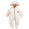 EEVI Dojčenský fleecový overal RUN&FUN ecru - 74