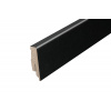 AP34/1 soklová lišta TYP 06 ACARA, MDF + fólia Čierna, 60 mm, 13 mm, 2,7 m