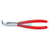 KNIPEX 44 23 J11 Kliešte pre vnútorné poj. krúžky 12-25 mm zahnuté 90 ° pot. plastom, chrómované
