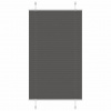 Plisovaná roleta černá 80x150 cm Šířka látky 79,4 cm Polyester Černý 4015139