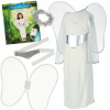 Detský kostým Anjel PRETTY SNOW ANGEL - veľkosť M (110-120 cm)