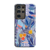 Odolný obal Mobiwear Elite Pro - Samsung Galaxy S21 Ultra - EP03E Modrá květena (Odolné pouzdro, obal kryt Mobiwear Elite Pro - maximální ochrana mobilu, zesílené hrany, přesné výřezy, pohodlné držení