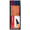 Fineliner - STABILO point 88 - 6er Pack - mit 6 verschiedenen Farben