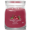 Yankee Candle Black Cherry - Sviečka s vôňou zrelej čerešne Signature medium glass 2 knôty 368 g