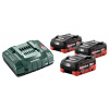 METABO Basic set (nabíječka + akumulátory) 18V / 3x LiHD 5.5 Ah 685074000