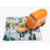 TOP BRIGHT Drevené puzzle s hračkou: Školský autobus 24 dielikov