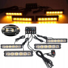 4X 6LED STROBOSKOP CESTNÁ POMÔCKA KOHÚTY LED ORANŽOVÁ