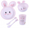 Sada detského riadu 5D pre deti - Bunny BocioLand