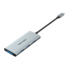 Rozbočovač USB-C na HDMI, 3x USB 3.0, SD, TF, PD Vention TOPHB 0,15 m (sivý) 35388