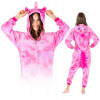 Kostým, maska - Kigurumi onesie pyžama jednorožec ružové hviezdy l (Kigurumi onesie pyžama jednorožec ružové hviezdy l)