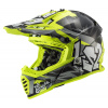 LS2 MX437 FAST EVO MINI CRUSHER BLACK YELLOW S