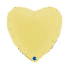 Fóliový balón srdce žltá 46cm