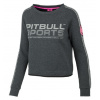 PitBull West Coast - dámská mikina PitBull ATHLETICA TMAVĚ ŠEDÁ + Doprava zdarma na další nákup velikost: S