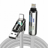 Kábel Blitzwolf USB typ C - USB typ C 1,2 m sivý