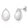 SOFIA náušnice s perlou a zirkónmi AEAE17302Z,WFM/R