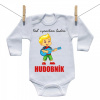 Boodyy Body s dlhým rukávom Keď vyrastiem budem hudobník 92 (18-24 mesiacov)