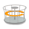 Playground System Kolotoč z nerezu Sit s HPL podestou 14048