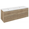 Sapho CIRASA umývadlová skrinka 139,6x52x46cm, dub alabama, CR141-2222-21