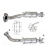 Katalyzátor MagnaFlow 73009 Honda CR-V 2,0L 16V
