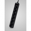 CyberPower B0620SC0-DE prepäťová ochrana Čierna 6 AC zásuvky/AC zásuviek 200 - 250 V 1,8 m (B0620SC0-DE)