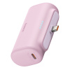 Baseus power banka (P10068306413-00) – USB-C, kompaktná, 20 W, 5000 mAh, USB-C kábel, Baby Pink
