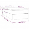 vidaXL Boxspring posteľ s matracom tmavohnedá 100x200 cm látka - Hnedá - 69319-24124