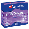 VERBATIM DVD+R Double Layer Matt Silver 8x (43541)