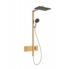 Hansgrohe Raindance Alive Q Sprchový set s termostatom, 21x34 cm, 3 prúdy, kefovaný bronz 24590140-HG