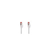 Síťový kabel CAT6 | RJ45 Zástrčka | RJ45 Zástrčka | S / FTP | 7.50 m | Kulatý | LSZH | Bílá | Label