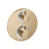 Hansgrohe Ecostat S Termostatická batéria pod omietku na 2 spotrebiče, kefovaný bronz 15758140-HG