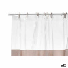 Berilo Záves do sprchy Transparentná 180 x 180 cm Béžová Plastické PEVA (12 ks)