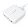 CHOETECH PD8008 Rýchla nabíjačka sieťová 2x USB-C / USB-A GaN 100W biela (PD8008)
