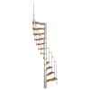 Minka STAIRS Priestorovo točité schodisko Suono buk/biela 120 x 68 cm
