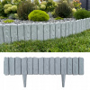 Záhradný obrubník plast 58 cm x 13 cm sivý