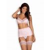 Jemný set girll set - Obsessive S/M bílá
