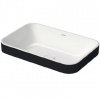 Duravit Happy D.2 Plus - Umývadlová misa zápustná, 60x40 cm, bez prepadu, biela/antracit mat 2359606100
