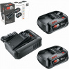 BOSCH Štartovací set 18 V (2× 2,5 Ah + AL 18V-44) 1600A031T5